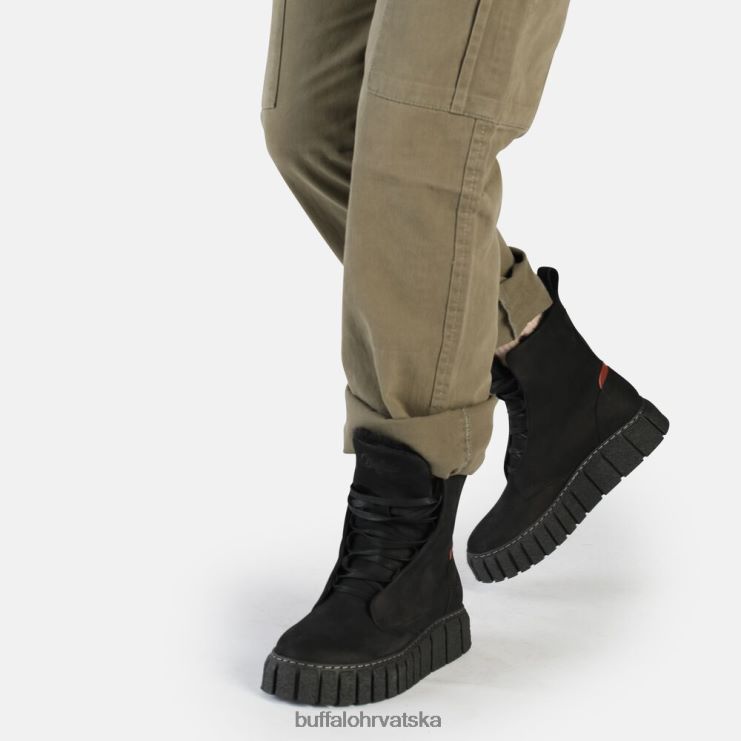 crno Buffalo rampa lace up hi tople gležnjače |čizme TDD6T464
